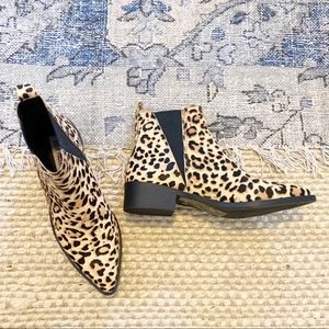 Steve Madden NWT Jerry Leopard Calf Hair booties